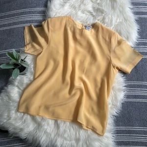 Buttercup silk vintage blouse